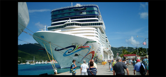 The Cruise Pier at at Havensight in Charlotte Amalie. (staff photo)